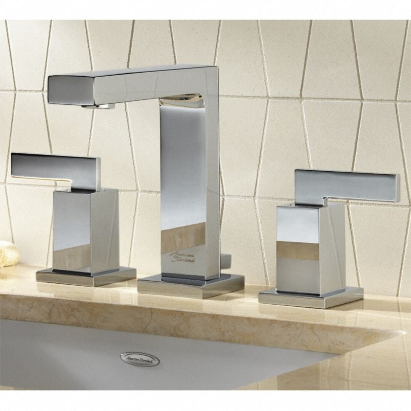 American Standard 7184851.002 Times Square Double Handle Widespread Bathroom Faucet in Polished Chrome