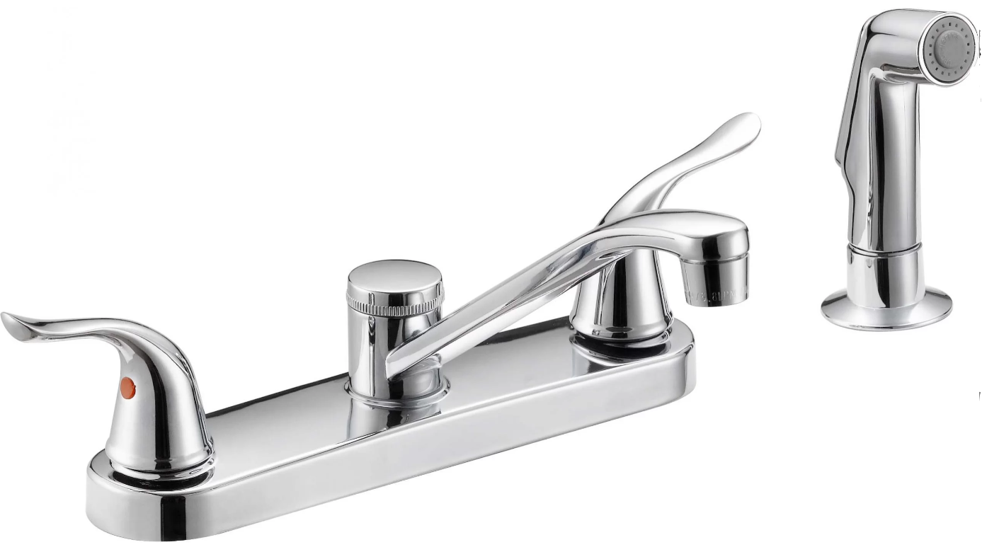 Briggs B929S Sayco Two-Handle Kitchen Faucet, Stainless Steel