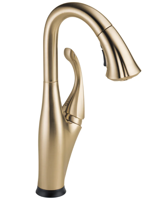 Delta 9992T-CZ-DST Addison Single Handle Pull-Down Bar/Prep Faucet, Touch2O Technology, Champagne Bronze (