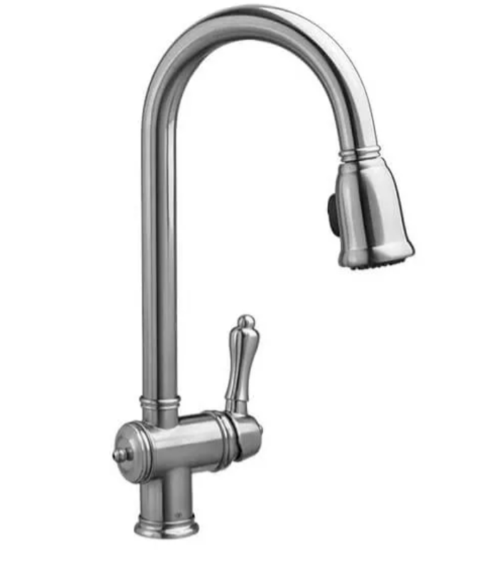 DXV D35402300.355 Victorian Single Handle Pull Down Kitchen Faucet in UltraSteel