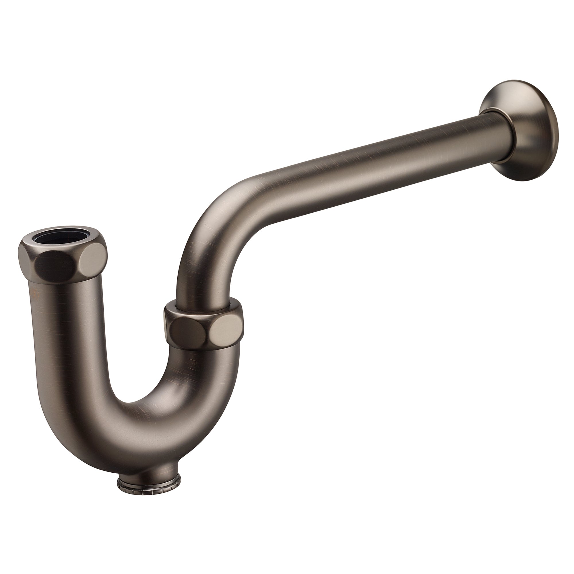 DXV D35700020.110 Traditional Decorative P-Trap, Carbon Bronze