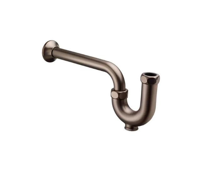 DXV D35700020.110 Traditional Decorative P-Trap, Carbon Bronze