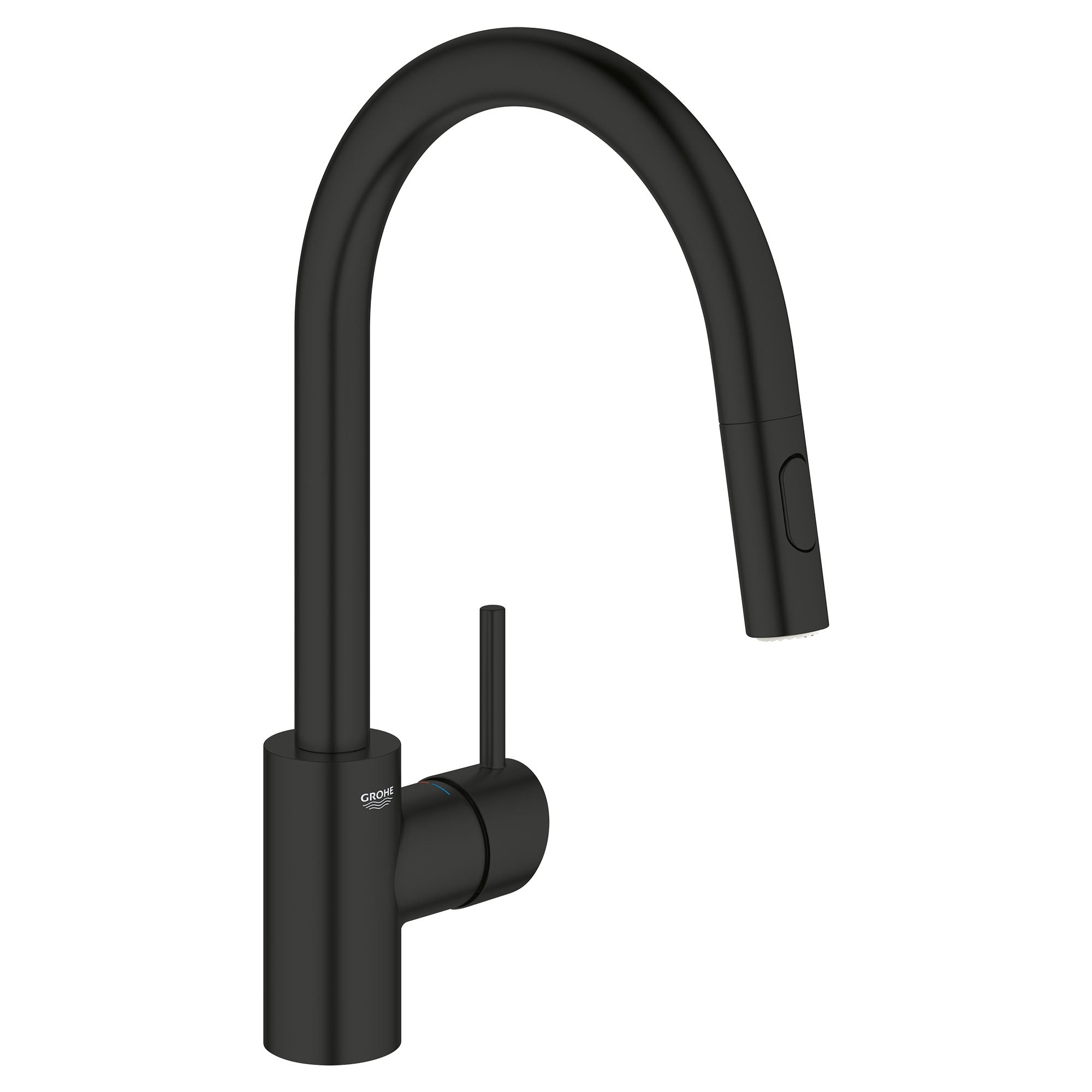 Grohe 326652433 Concetto Pull-Down Single Handle Kitchen Faucet, Matte Black