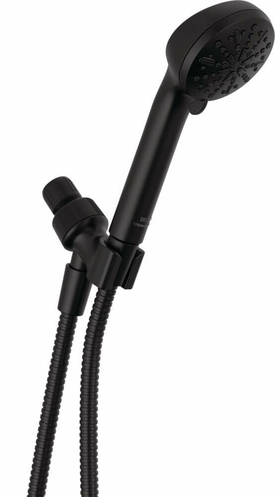 Delta Faucet 75413DBL 4-Spray Handheld Shower Head, Matte Black