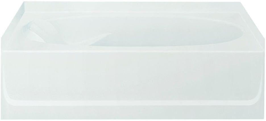 Sterling 71111122-0 Ensemble 60 x 43.5Inch Vikrell Soaking Bathtub, Right Hand, White