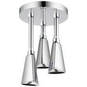 Delta 57140-25 Zura H2O Kinetic 2.5 GPM Ceiling-Mount Pendant Raincan Shower Head (Chrome)