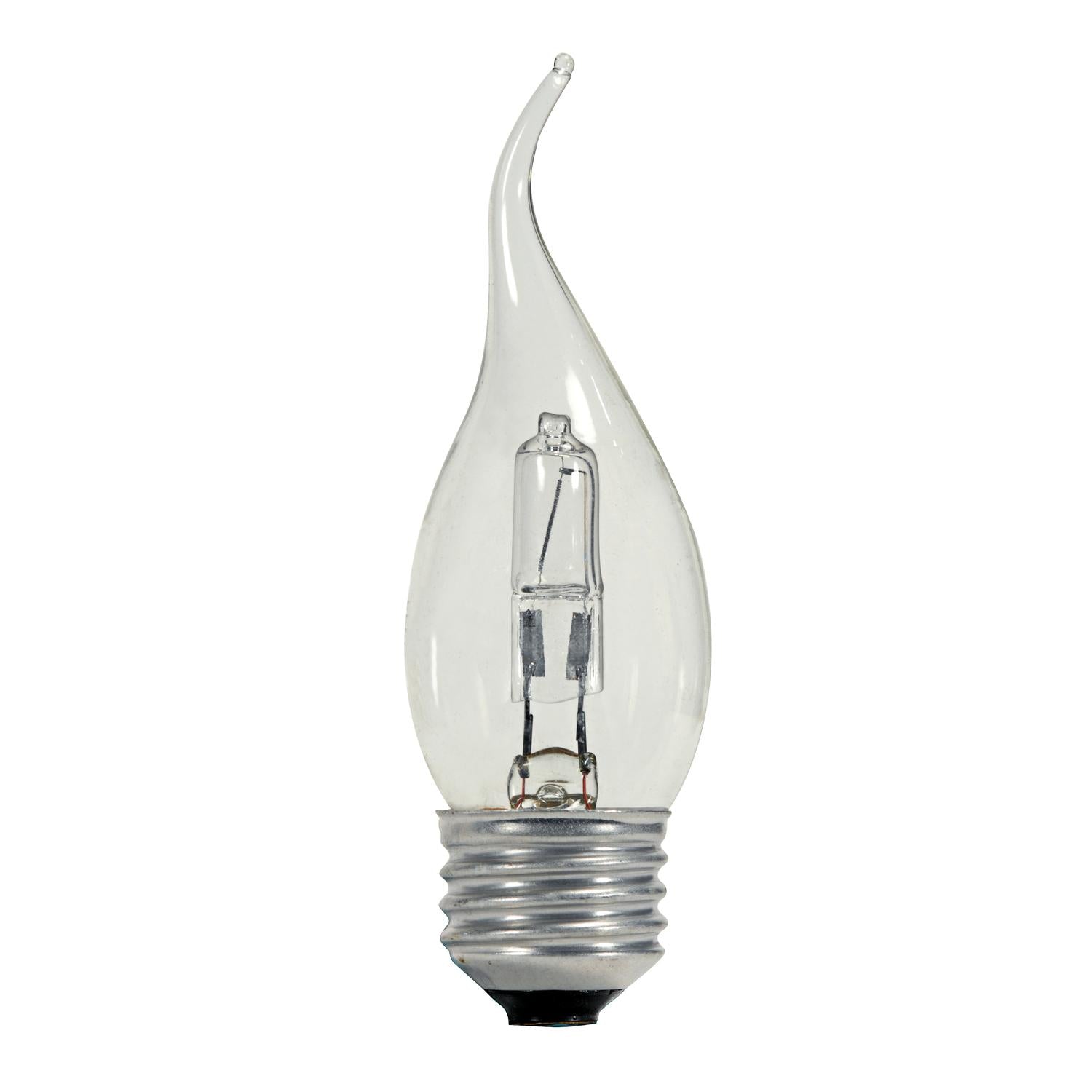 Satco CA10 Halogen Lamp 43W 120V Medium Base Clear Dimmable 24 Pack