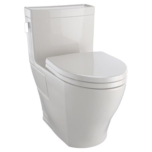 TOTO MS624214CEFG#12 Legato One-Piece Elongated 1.28 GPF Universal Height Skirted Toilet with CEFIONTECT, 12" Rough-In, Sedona Beige