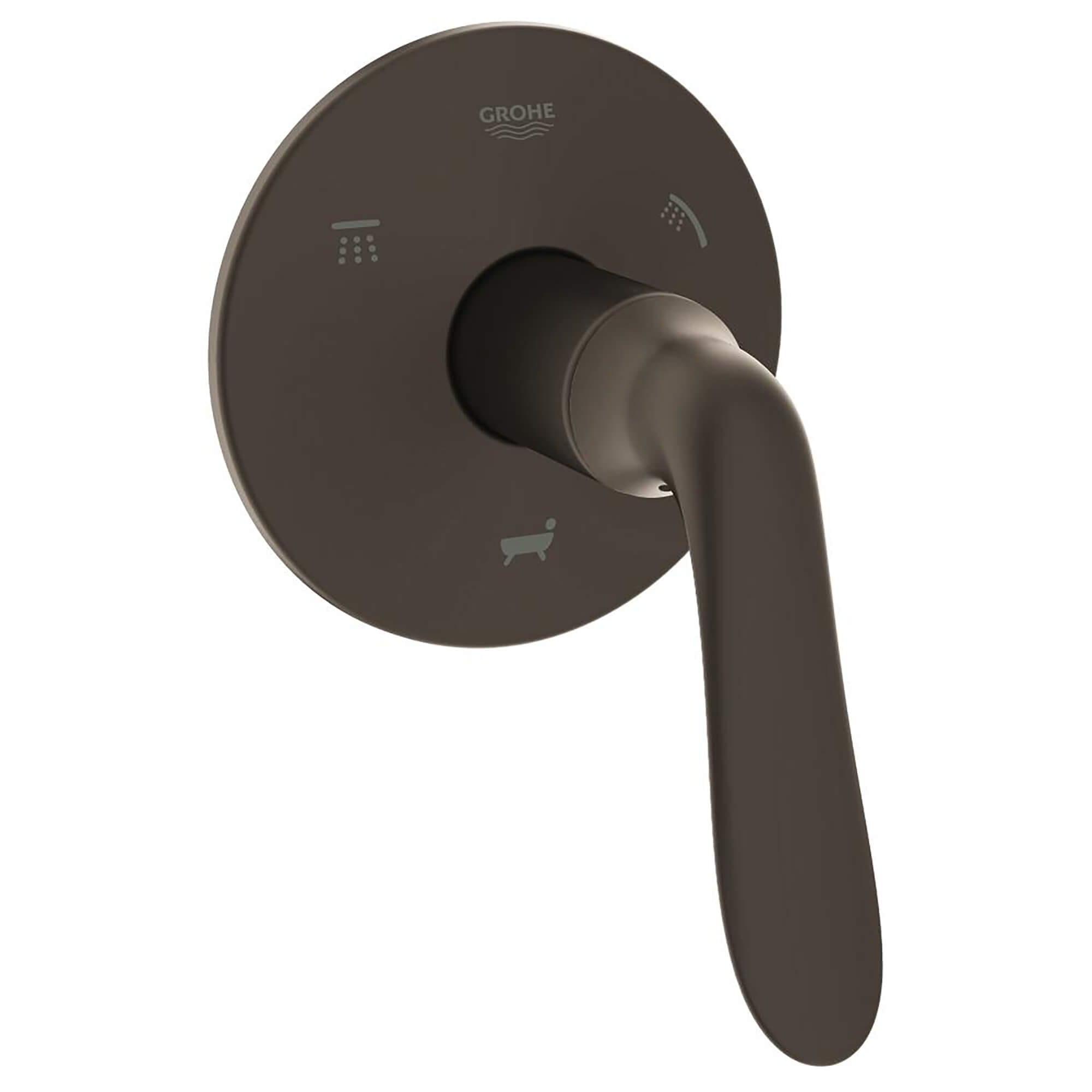 Grohe 19957 Agira 3-Way Diverter Trim, Wall Mounted, ADA Compliant, Lifetime Warranty