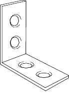 ANVIL MARK 113563 5" Zinc Plated Corner Brace Heavy Duty Support Bracket 1 Pc