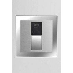 Toto TET3GN33#SS 4-Inch by 4-Inch Concealed Sensor Toilet Flush Valve, Back Spud Floor-1.6-GPF, Stainless Steel