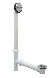 173024 Gerber Roman Tub Trip Lever Waste PVC Adjustable Polished Brass
