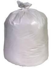 Renown REN26002-CA 60 Gal Trash Liners 38x58 White Roll Pack of 4