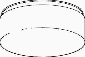 Royal Cove 2489659 Opal Replacement Glass Shade White 8in Drum Fix