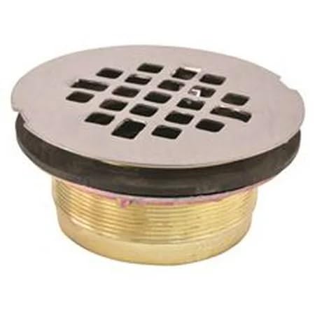 Proplus 500180 2" No Caulk Shower Drain Brass Stainless Strainer (Pack of 3)