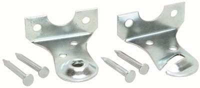 Designer’s Touch 833056 Window Shade Outside Mount Brackets Steel Pair Chrome