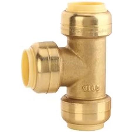 PREMIER Push Fit Tee 3/4" x 1/2" x 1/2" PEX Copper CPVC Pipe (Pack of 3)