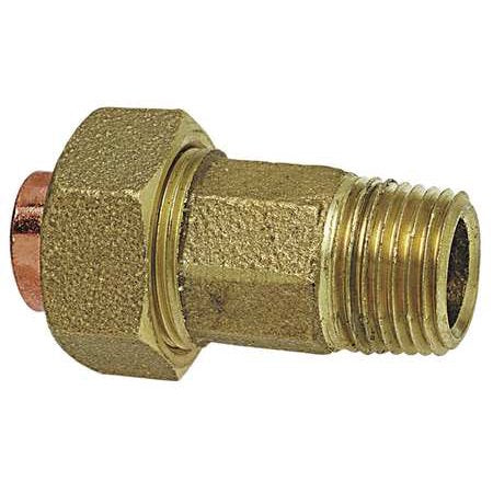 Nibco 7334LF-34 Bronze 3/4" Straight Union Copper Tube x MNPT Fitting
