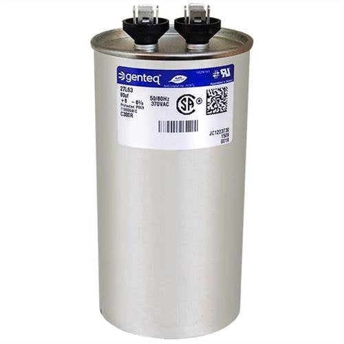 Packard PRCF80 80uF 440VAC Round Capacitor Genteq C480R 27L322