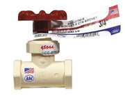 KBI CPVC Stop Valve 3/4 in x 3/4 in King Brothers Industries Water Shut Off Valve