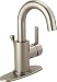 Peerless Precept Single Hole Bathroom Faucet Brushed Nickel, Single Handle Bathroom Faucet, Drain Assembly, Brushed Nickel P191102LF-BN