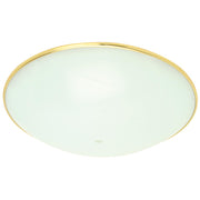 13" Ceiling Light Replacement Glass White Brass Trim 4-Pack 2489654