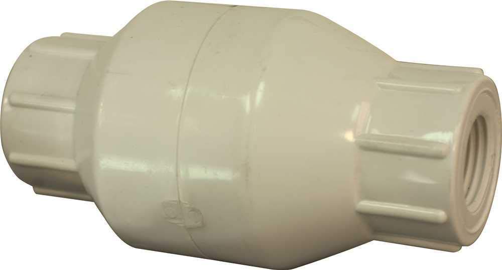 PROPLUS GIDDS-262055 1-1/4" PVC Spring Check Valve 200PSI Threaded FIP