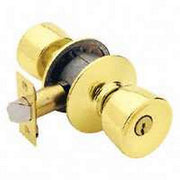 Schlage F51A BEL605KA4 Bell Entry Door Knob Bright Brass Lockset