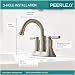 Peerless Westchester Centerset Bathroom Faucet Oil Rubbed Bronze, Bathroom Sink Faucet, Drain Assembly, Oil-Rubbed Bronze P2523LF-OB