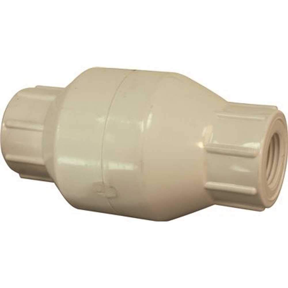 PROPLUS GIDDS-262055 1-1/4" PVC Spring Check Valve 200PSI Threaded FIP