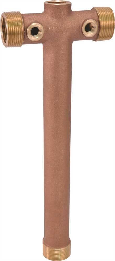 Brass Cross Tee 1-1/4" x 1/4" Lead Free National Brand Alternative 157302