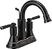 Peerless Westchester Centerset Bathroom Faucet Oil Rubbed Bronze, Bathroom Sink Faucet, Drain Assembly, Oil-Rubbed Bronze P2523LF-OB