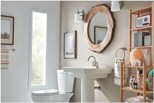 Peerless Westchester Centerset Bathroom Faucet Oil Rubbed Bronze, Bathroom Sink Faucet, Drain Assembly, Oil-Rubbed Bronze P2523LF-OB
