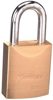 Master Lock 6851WO Keyed Padlock Brass Rectangle 29/32" Shackle High Security Lock