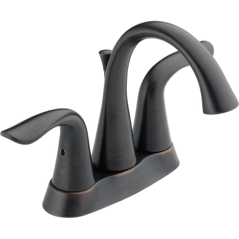 Delta Lahara 2538-RBTP-DST Centerset Bathroom Faucet with Pop-Up Drain, Venetian Bronze