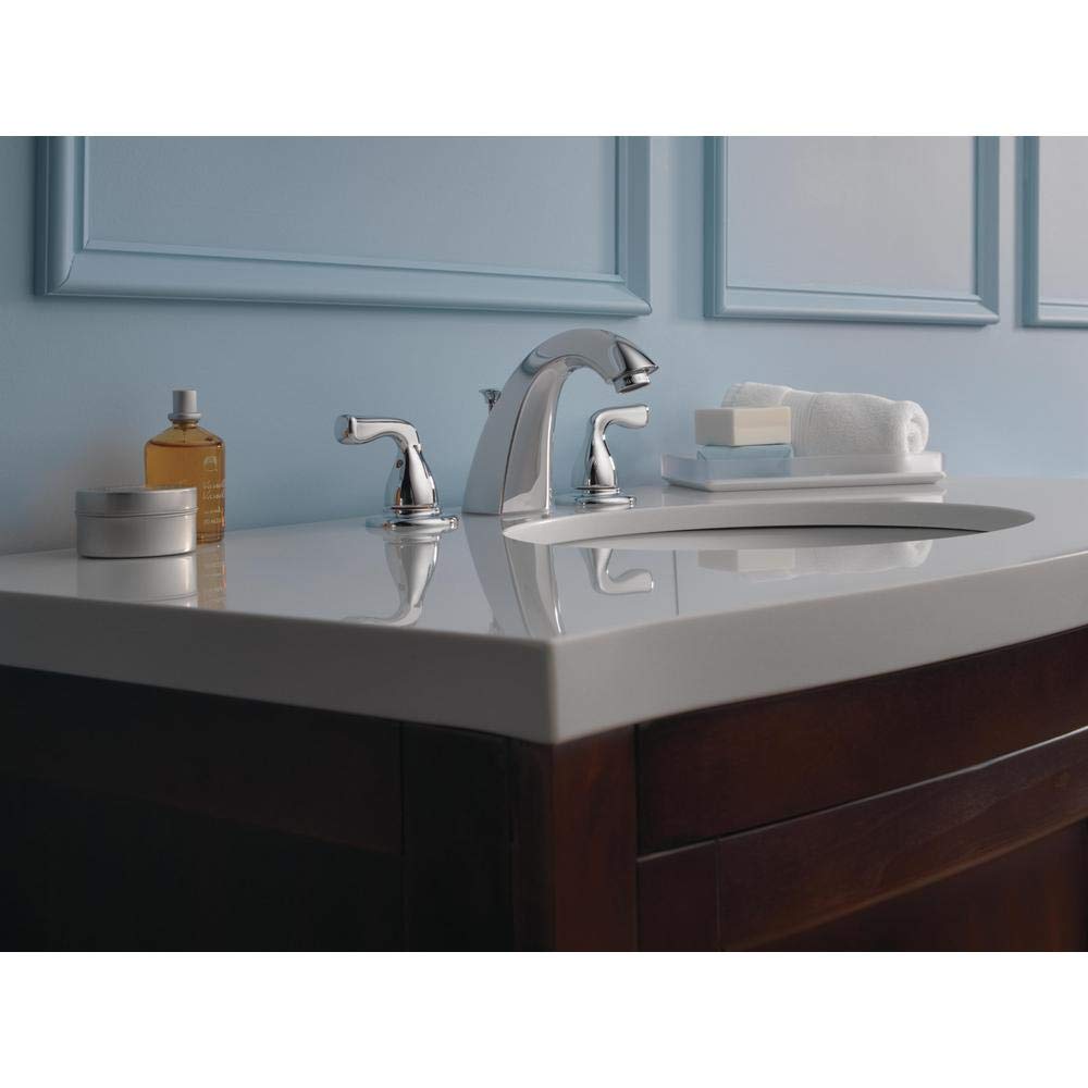 Delta Foundations 8" Widespread 2-Handle Bathroom Faucet Chrome New