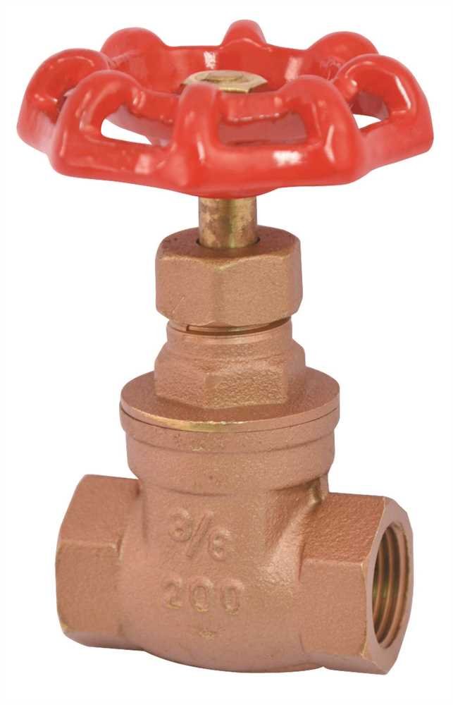 PROPLUS 242102 Gate Valve, 3/8" Fip