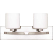 Monument 2-Light Vanity Fixture Brushed Nickel 40W G9 Halogen Wall Light