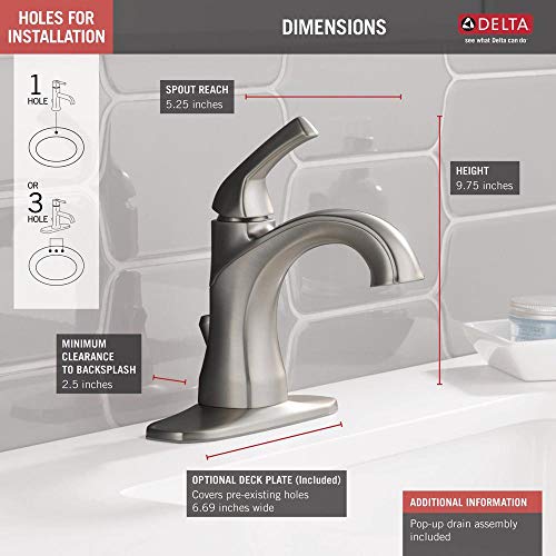 PORTWOOD SGL HDL LAV FAUCET SS