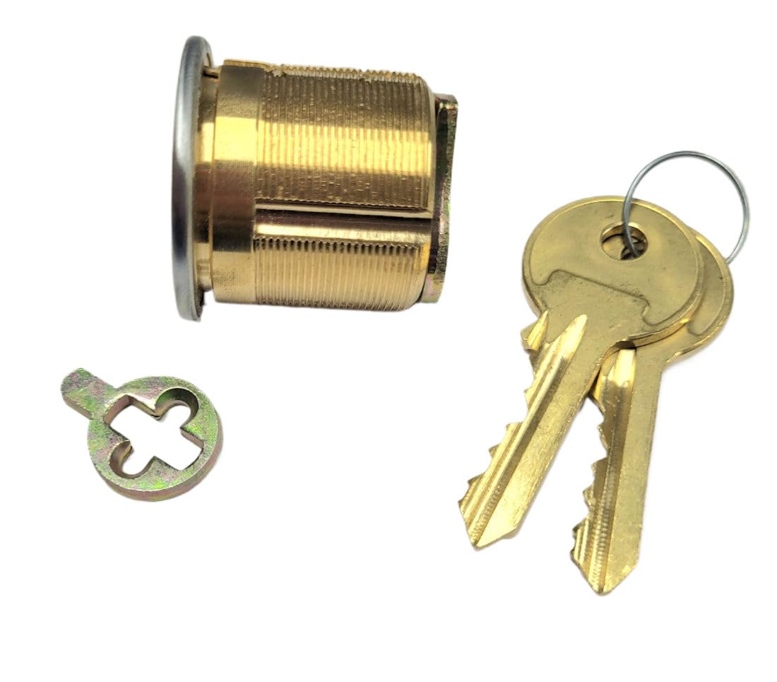 Kaba Ilco 7185YA1-26D-KD 1-1/8 Mortise Cylinder Yale Keyway Satin Chrome KD