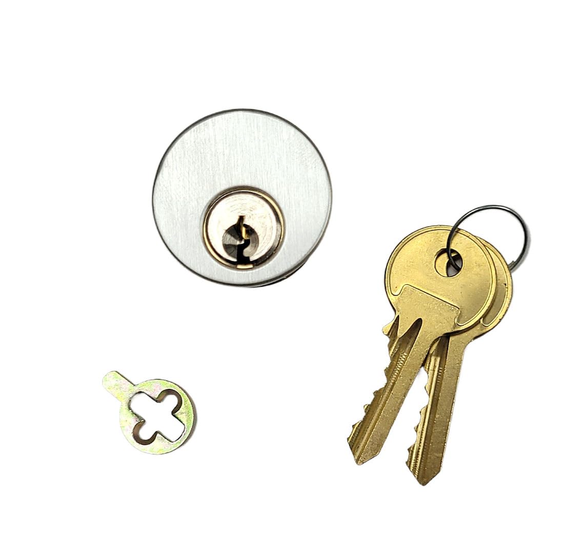 Kaba Ilco 7185YA1-26D-KD 1-1/8 Mortise Cylinder Yale Keyway Satin Chrome KD