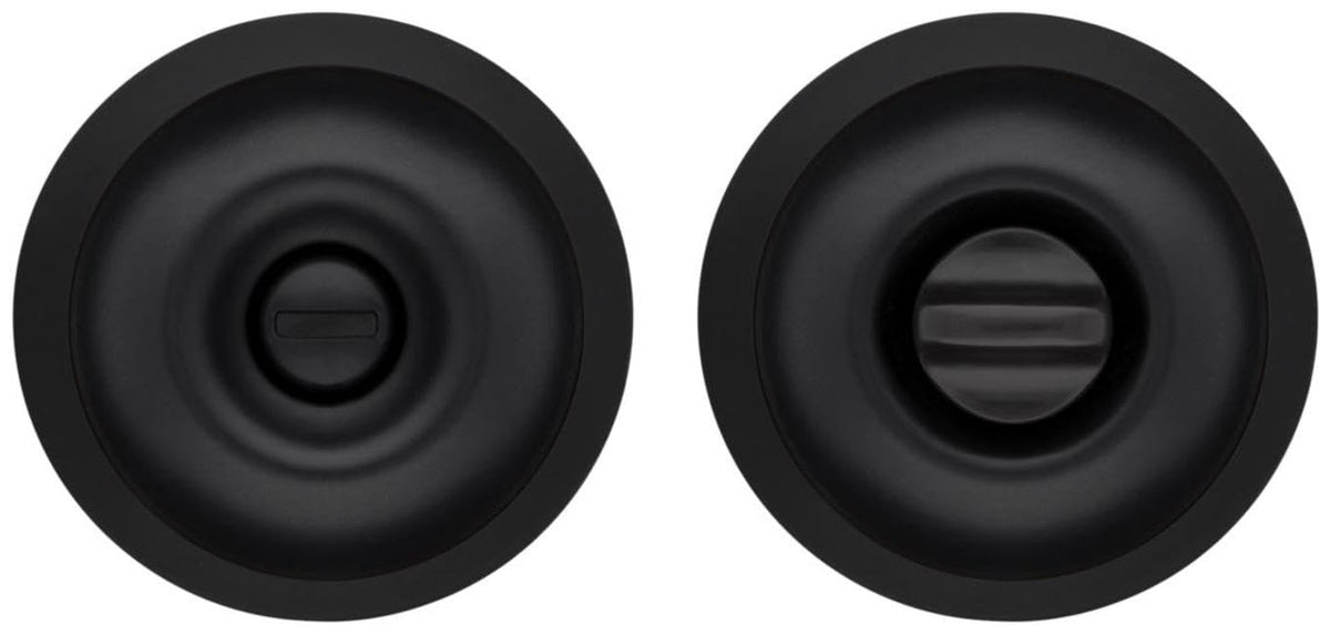 Kwikset SK3000RG Regina Privacy Door Knob Set with Round Rose from the Safe Lock Collection
