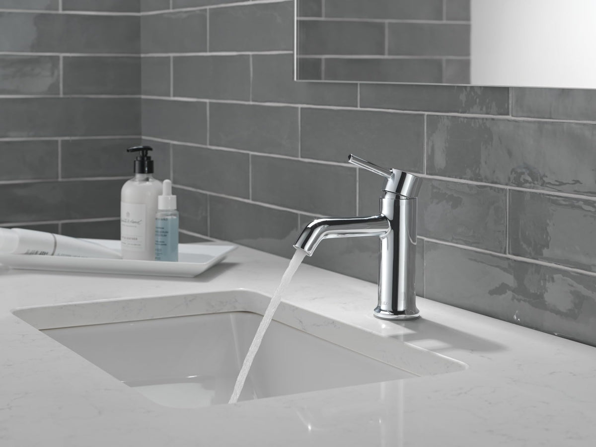 Peerless Precept Single Hole Bathroom Faucet, Chrome Bathroom Sink Faucet, Single Handle Bathroom Faucet, Bath Faucet, Push Pop-Up Drain Assembly, 1.0 GPM Flow, Chrome P1647LF