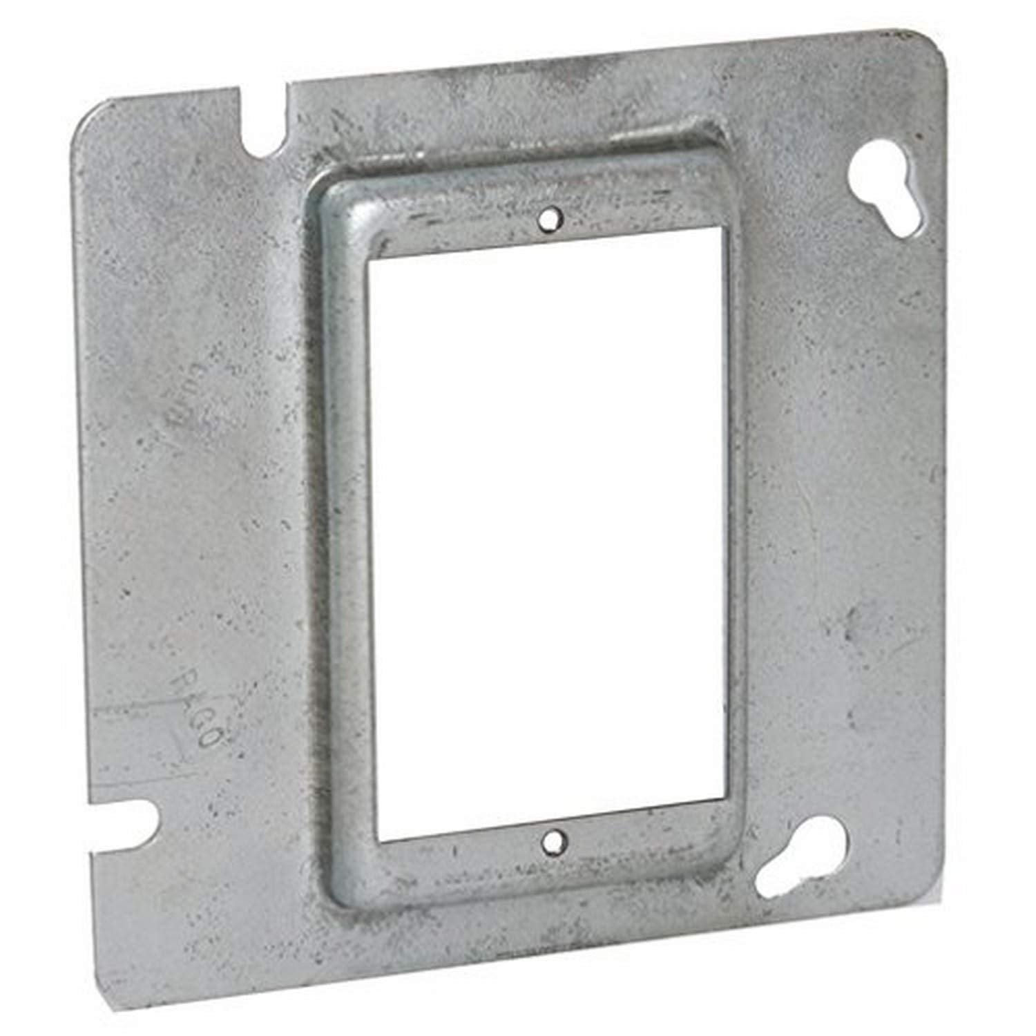 Hubbell-RACO 837 4-11/16" Square Mud Ring Cover 1-Device Raised 1/2" Pack 25