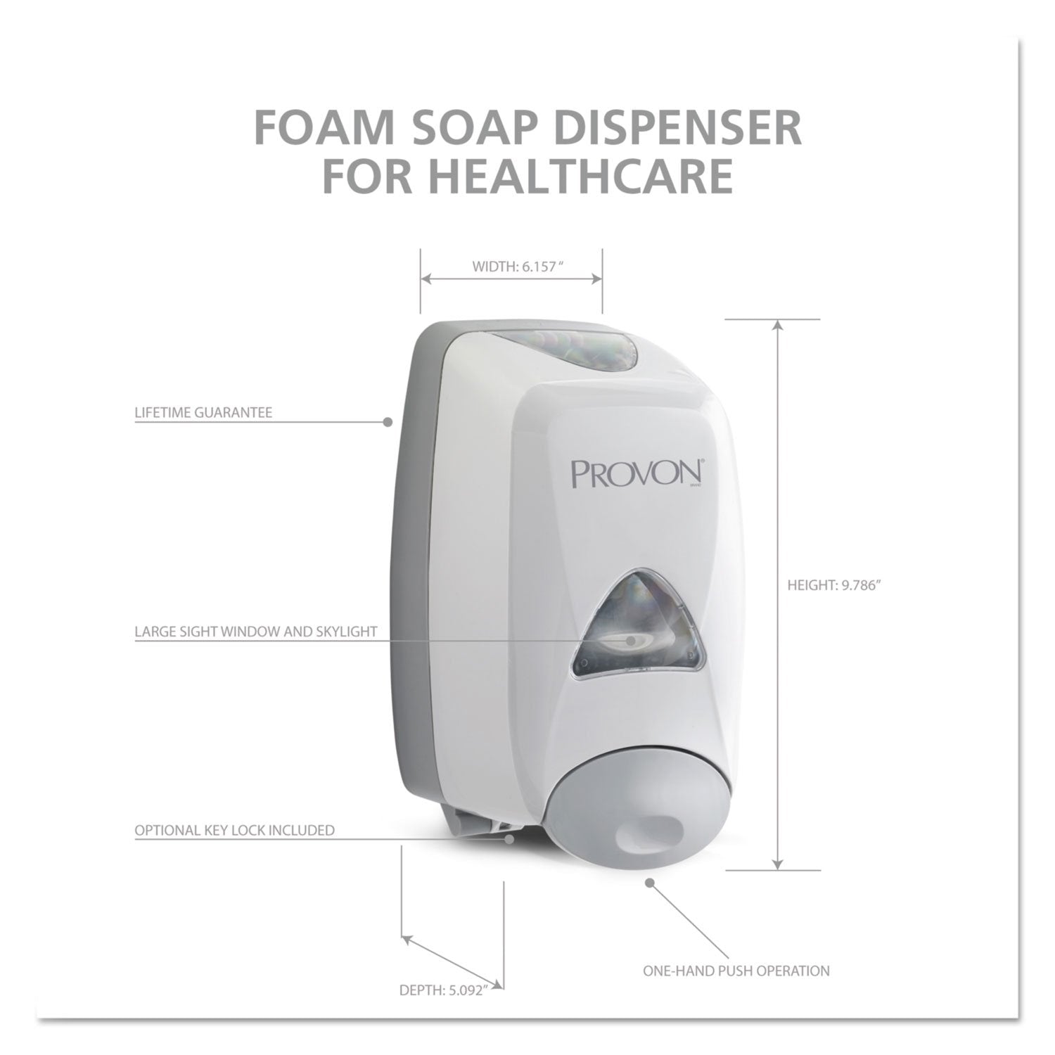 GOJO PROVON FXM-12 Soap Dispenser Red 1250ml Wall Mount GOJ5160-06