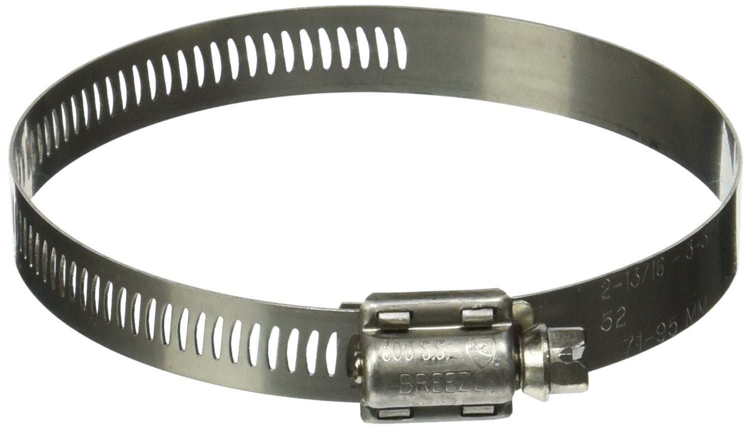 Breeze 63052H Marine Grade Stainless Hose Clamp SAE 52 2-13/16-3-3/4 10Pk
