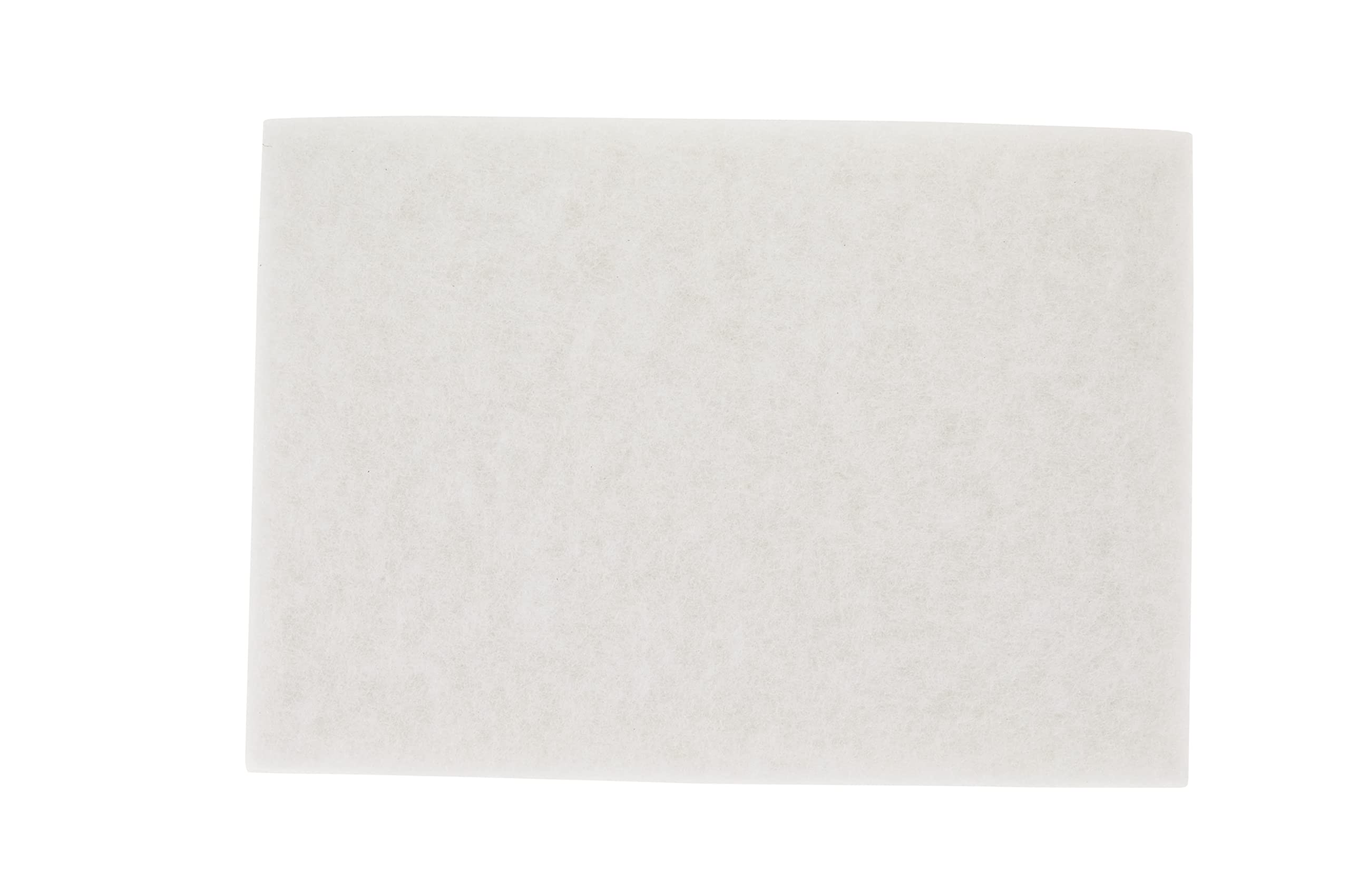3M 4100 White Super Polish Pad 20"x14" Fine Floor Cleaning Buffing Pad