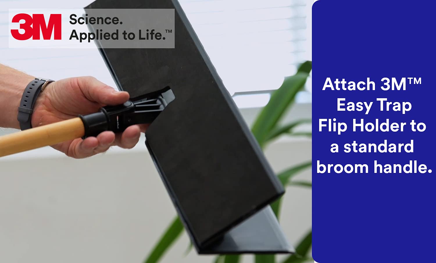 3M Easy Trap II Flip Holder 55936 Dust Mop Head Swivel Clamp Commercial