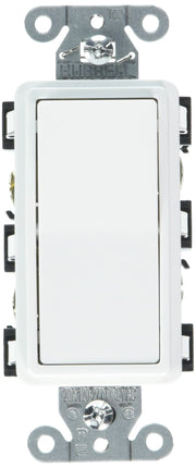 Bryant Electric RSD215W White Rocker Switch Double-Pole Decorator 1 Count