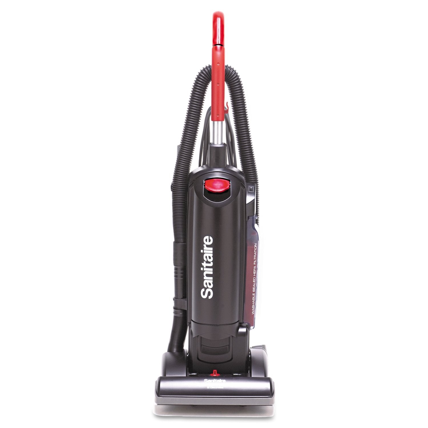 Sanitaire SC5713B HEPA Upright Vacuum Commercial Bagged Red 1HP 13-Inch Path